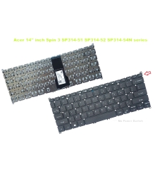 Bàn phím laptop Acer Spin 3 SP314-51, SP314-52, Spin 5 SP513-51, SP513-52 (Không nút nguồn)
